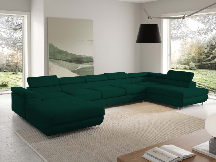 Rozkládací sedací souprava April U XL - Monolith 37