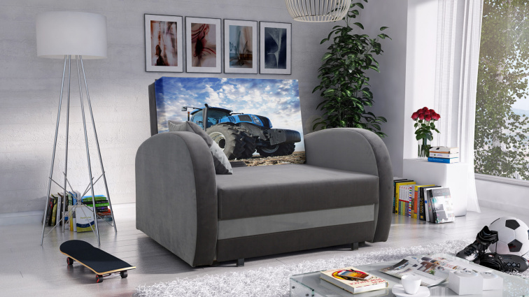 Dětská rozkládací pohovka Tola - Traktor