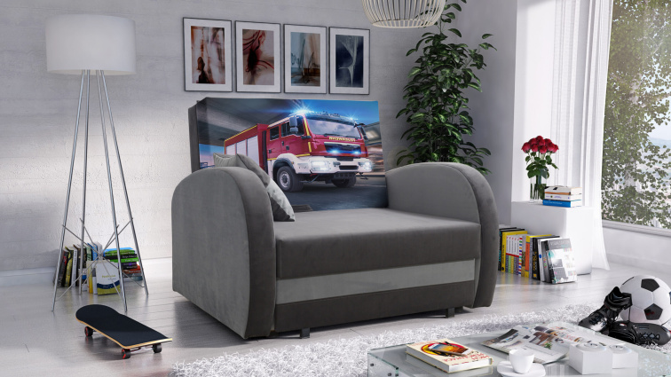 Dětská rozkládací pohovka Tola - Hasiči