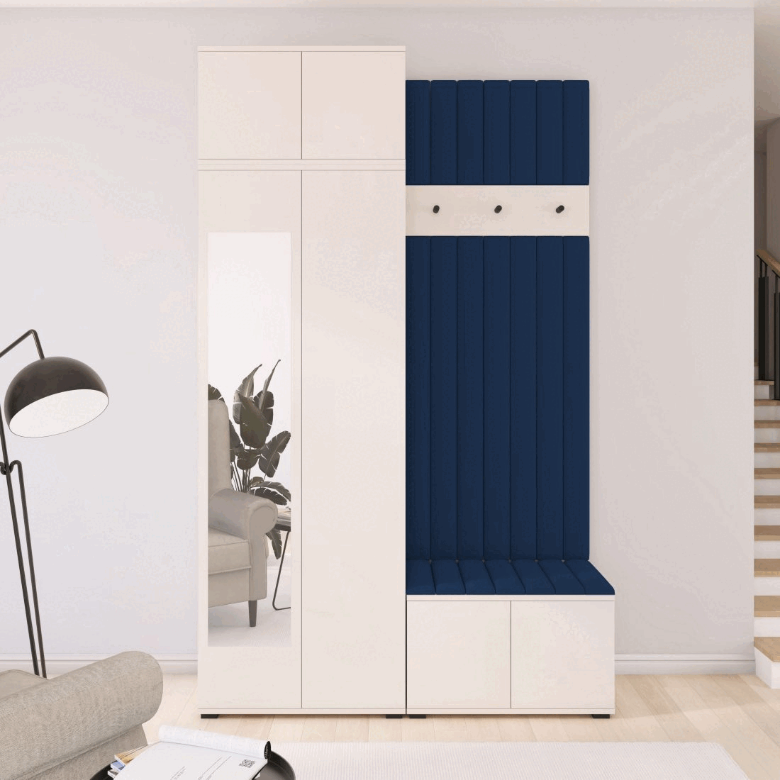 Předsíňová stěna Emi 21 - bílá