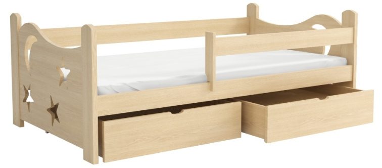 Dětská postel s úložným prostorem Stars