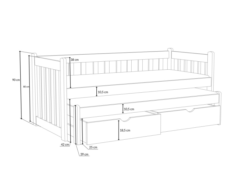 Patrová postel Aurelia