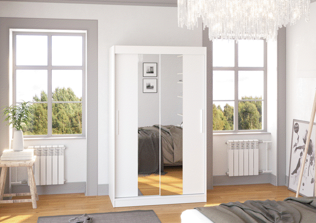 Šatní skříň s posuvnými dveřmi Iness - 120 cm