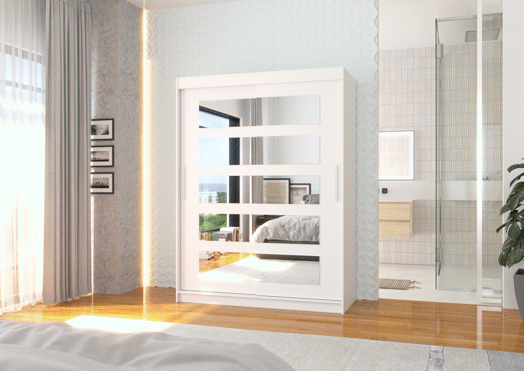 Šatní skříň s posuvnými dveřmi Murani - 150 cm