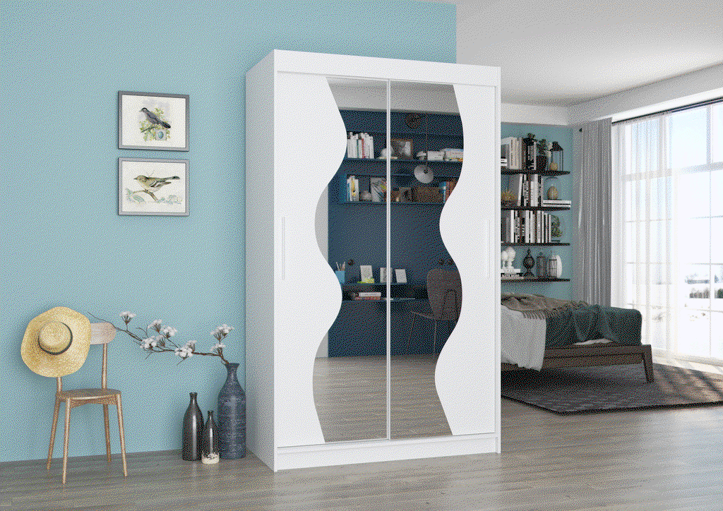 Šatní skříň s posuvnými dveřmi Renzo - 120 cm