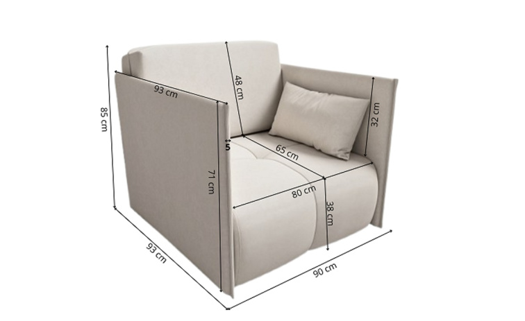 Rozkládací křeslo Nessa 1 - Kronos 01