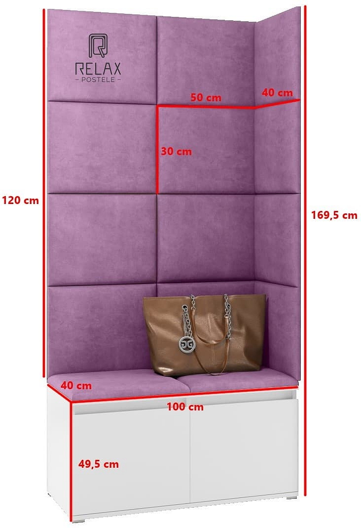 Předsíňová stěna Emi 2 - bílá