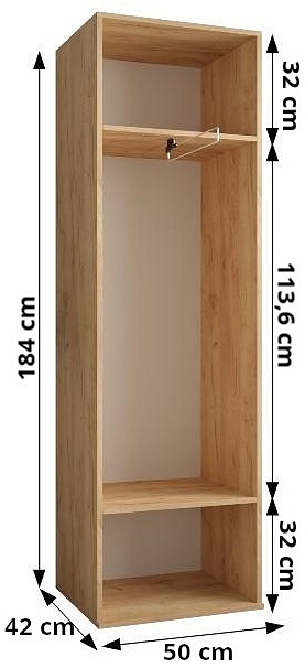 Předsíňová stěna Miro 1 - bílá