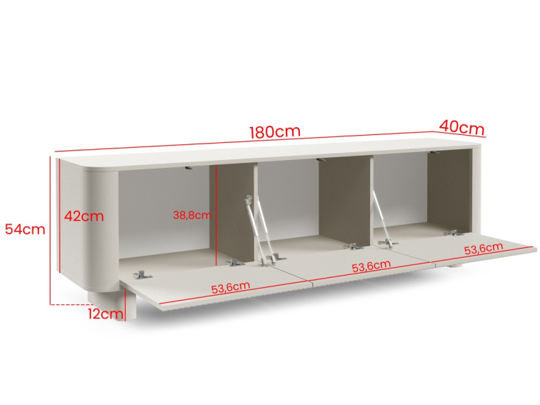 TV stolek Trenza 180 cm - Kašmír