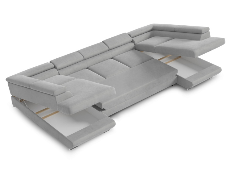 Rozkládací sedací souprava Sharon U XL - Monolith 37