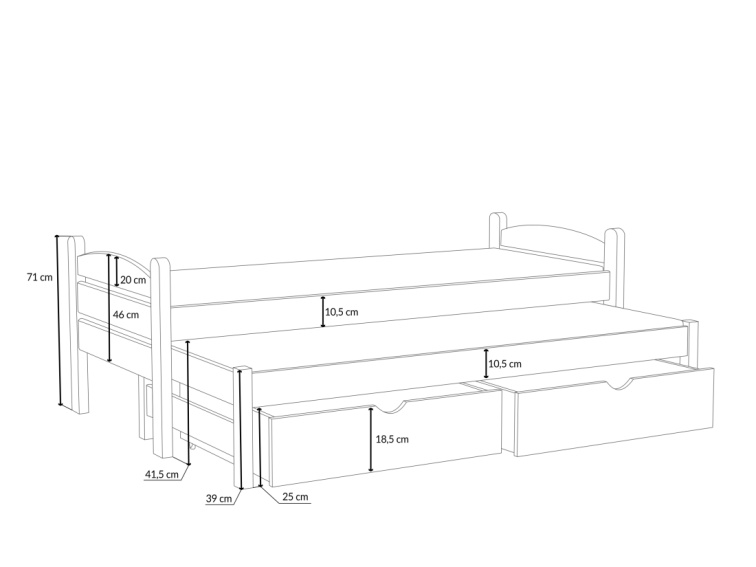 Patrová postel Aurelia