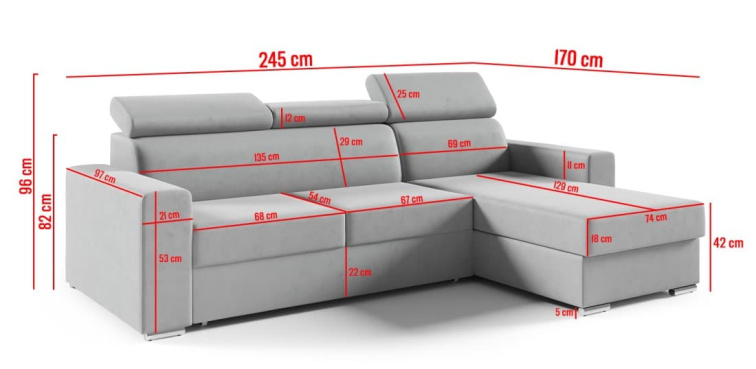 Sedací souprava do L Adina - Kronos 05