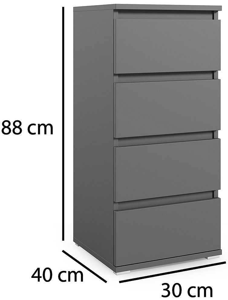 Předsíňová stěna Emi 34 - grafit