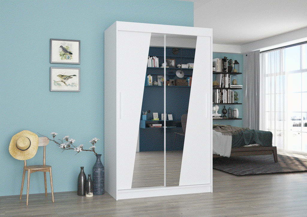 Šatní skříň s posuvnými dveřmi Bolton - 120 cm