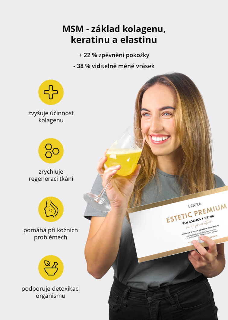 VENIRA ESTETIC PREMIUM kolagenový drink pro vlasy, nehty a pleť