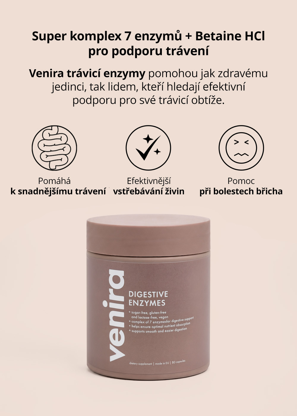 VENIRA trávicí enzymy
