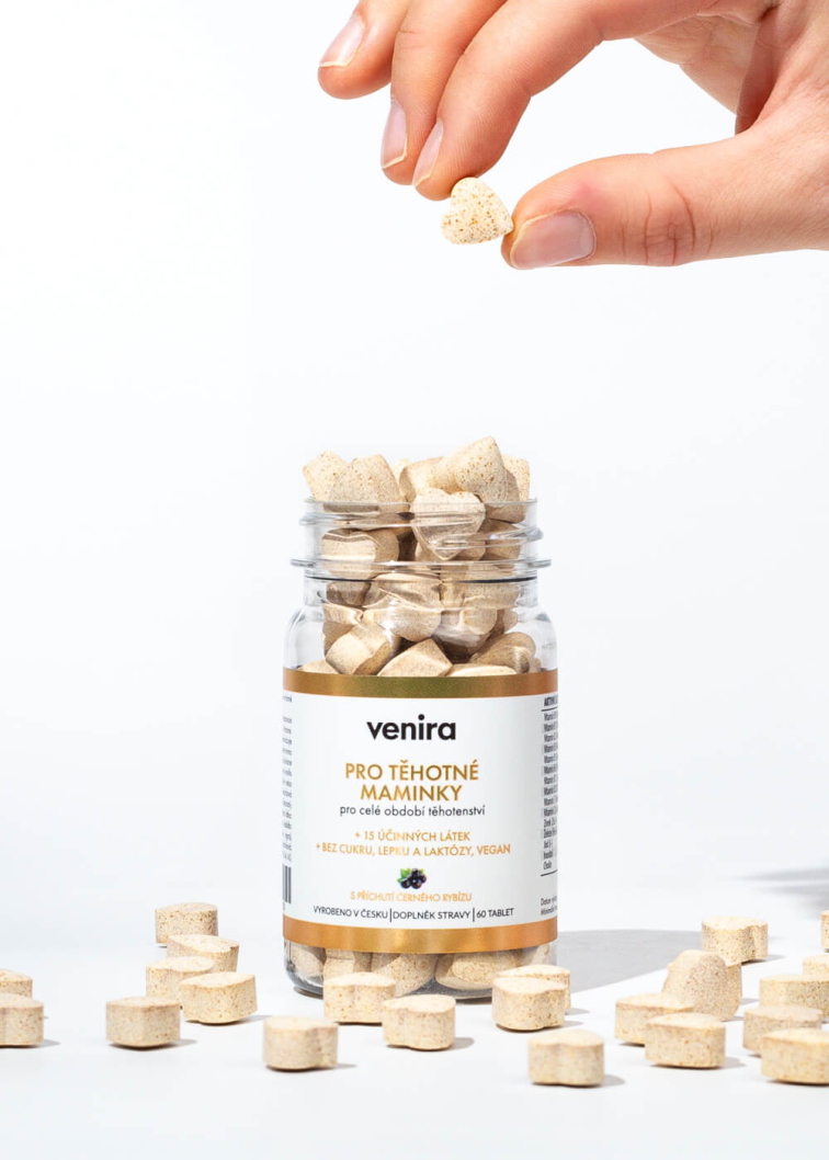 VENIRA vitamíny pro těhotné ženy, 1.-3. trimestr