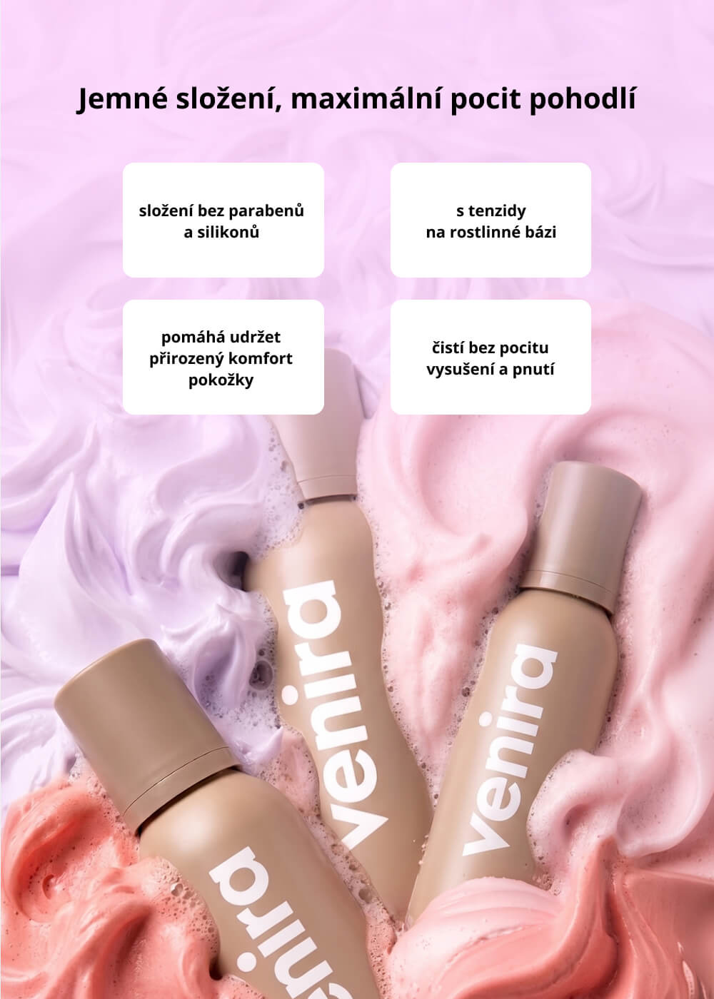VENIRA šlehačková sprchová pěna