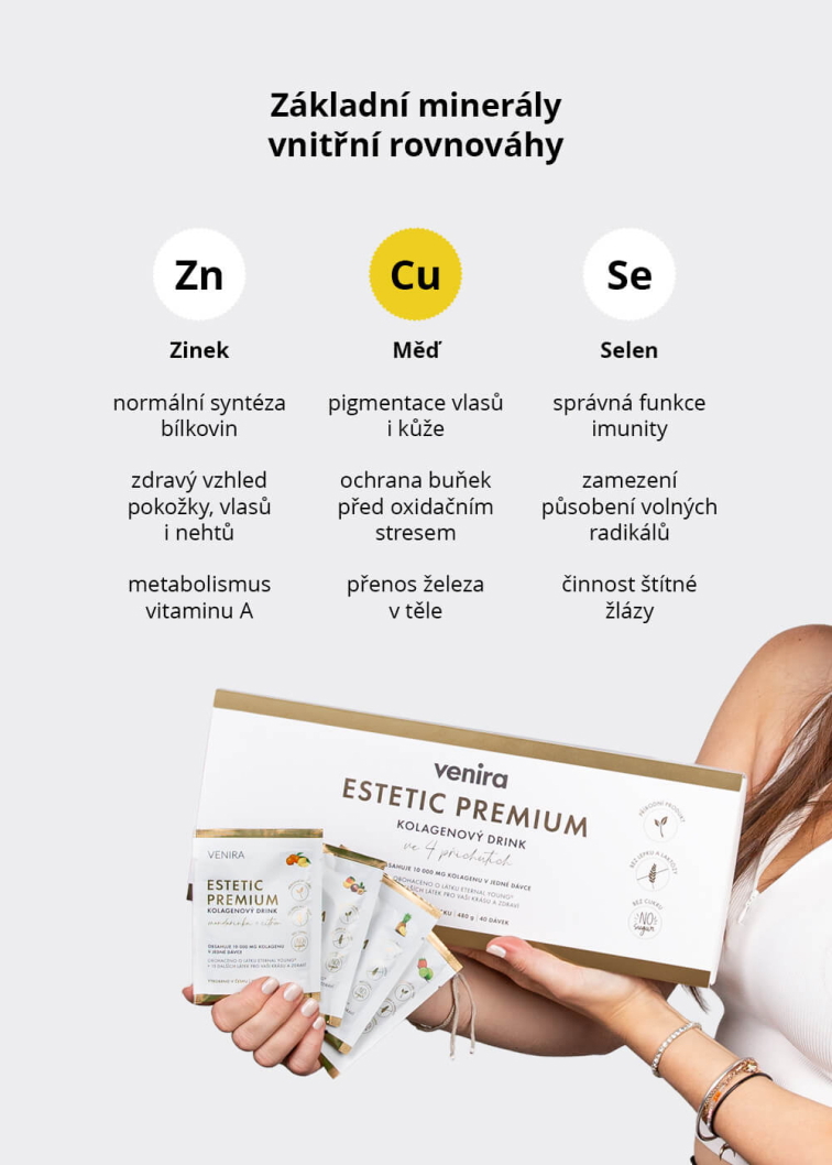 VENIRA ESTETIC PREMIUM kolagenový drink pro vlasy, nehty a pleť