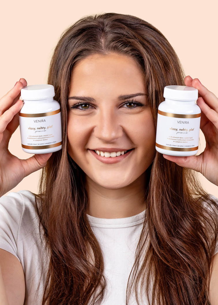 VENIRA PREMIUM kapsle pro vlasy, nehty a pleť