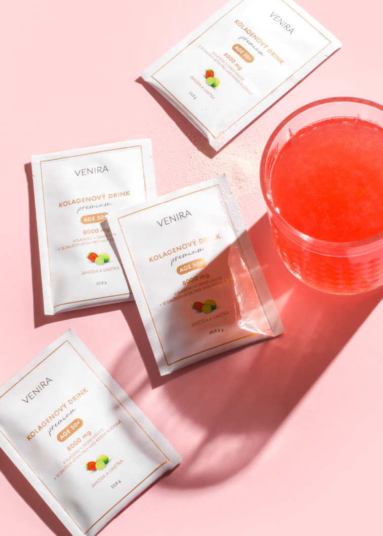 VENIRA PREMIUM kolagenový drink pro vlasy, nehty a pleť, age 50+