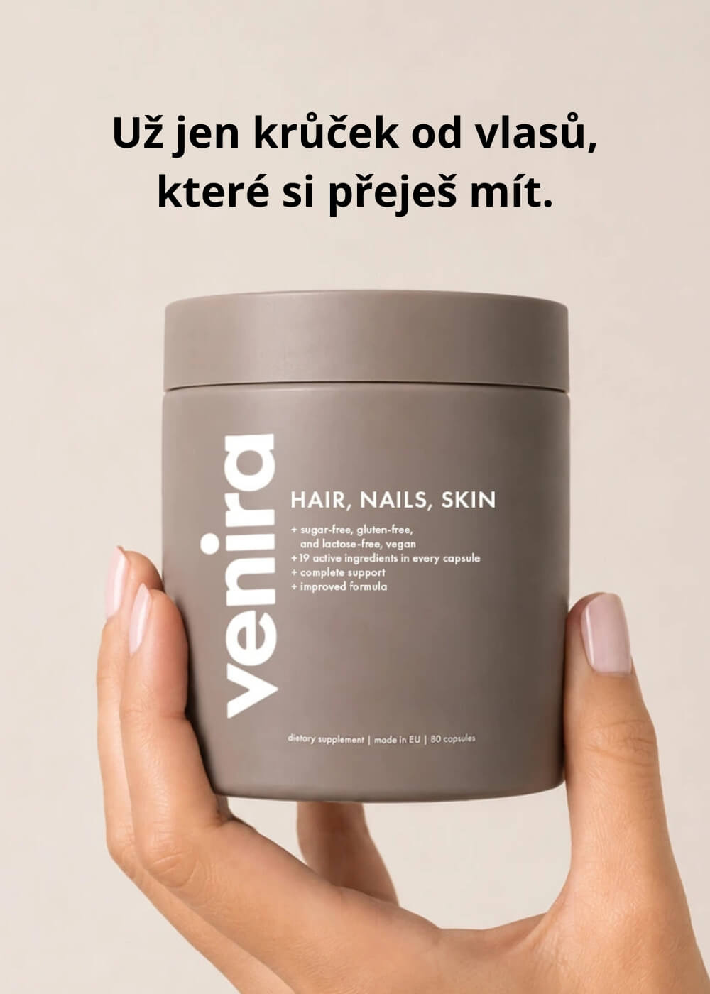 VENIRA kapsle pro vlasy, nehty a pleť