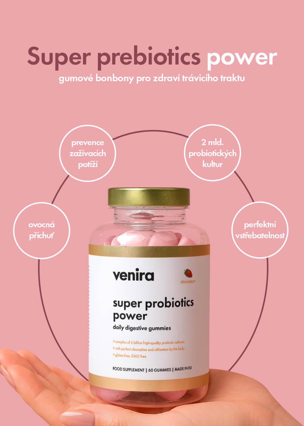VENIRA super probiotics power - medvídci na zlepšení trávení