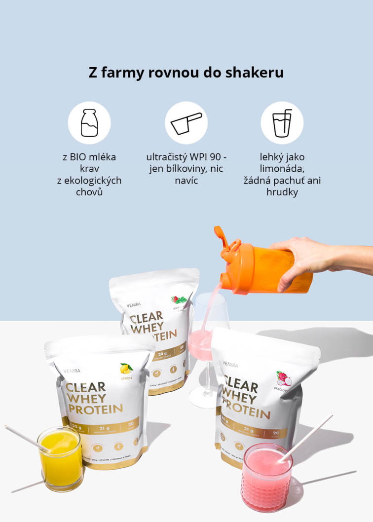 VENIRA clear whey protein / proteinová limonáda