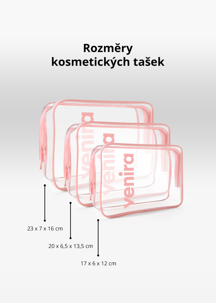 VENIRA sada kosmetických tašek