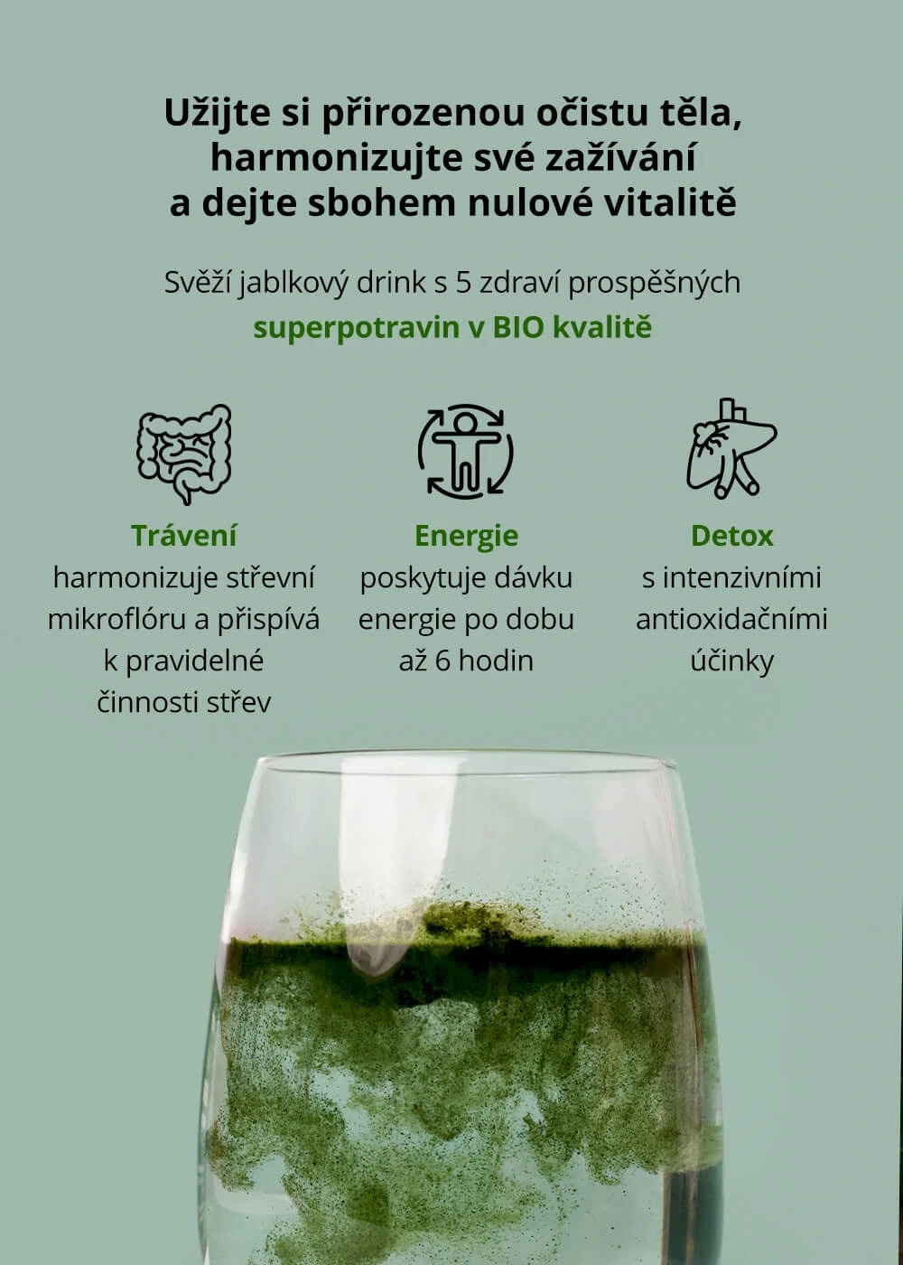 VENIRA light greens + prebiotika