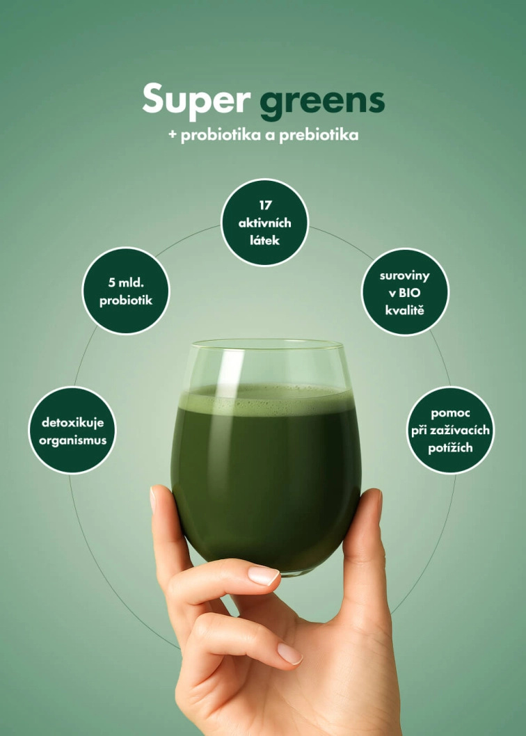 VENIRA super greens + probiotika - vzorek
