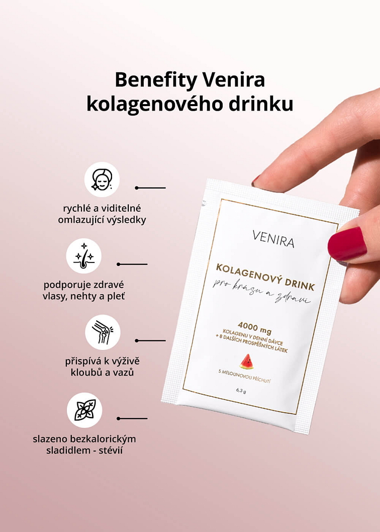 VENIRA kolagenový drink pro vlasy, nehty a pleť