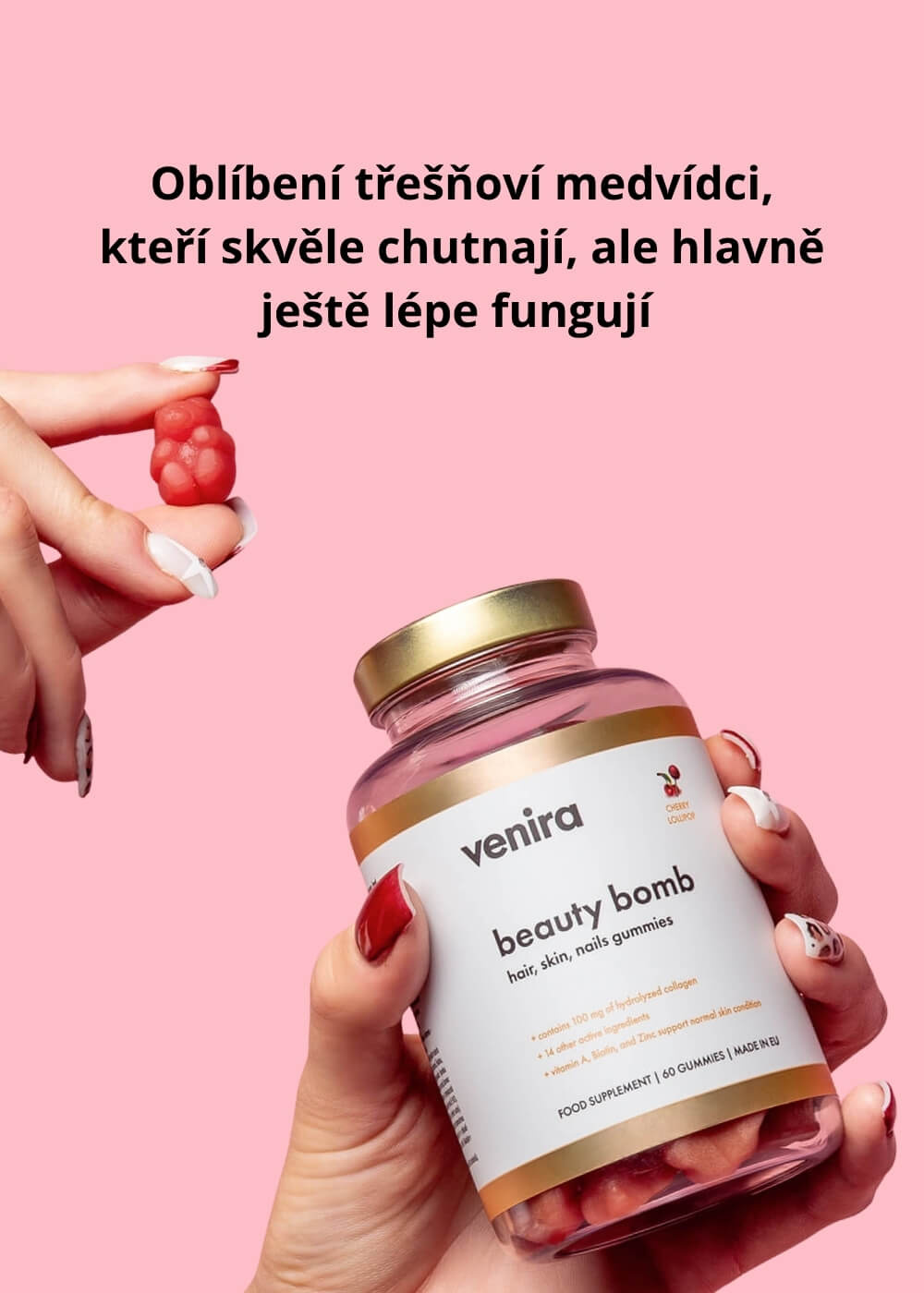 VENIRA beauty bomb - medvídci pro vlasy, nehty a pleť