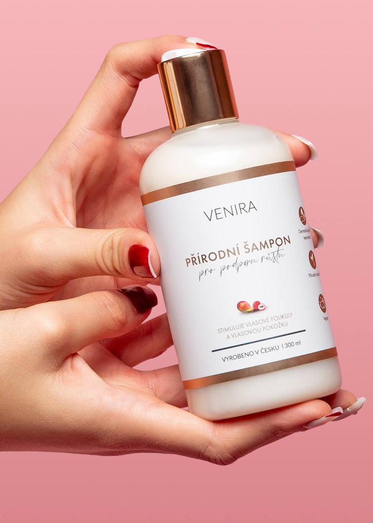 VENIRA přírodní šampon pro podporu růstu vlasů