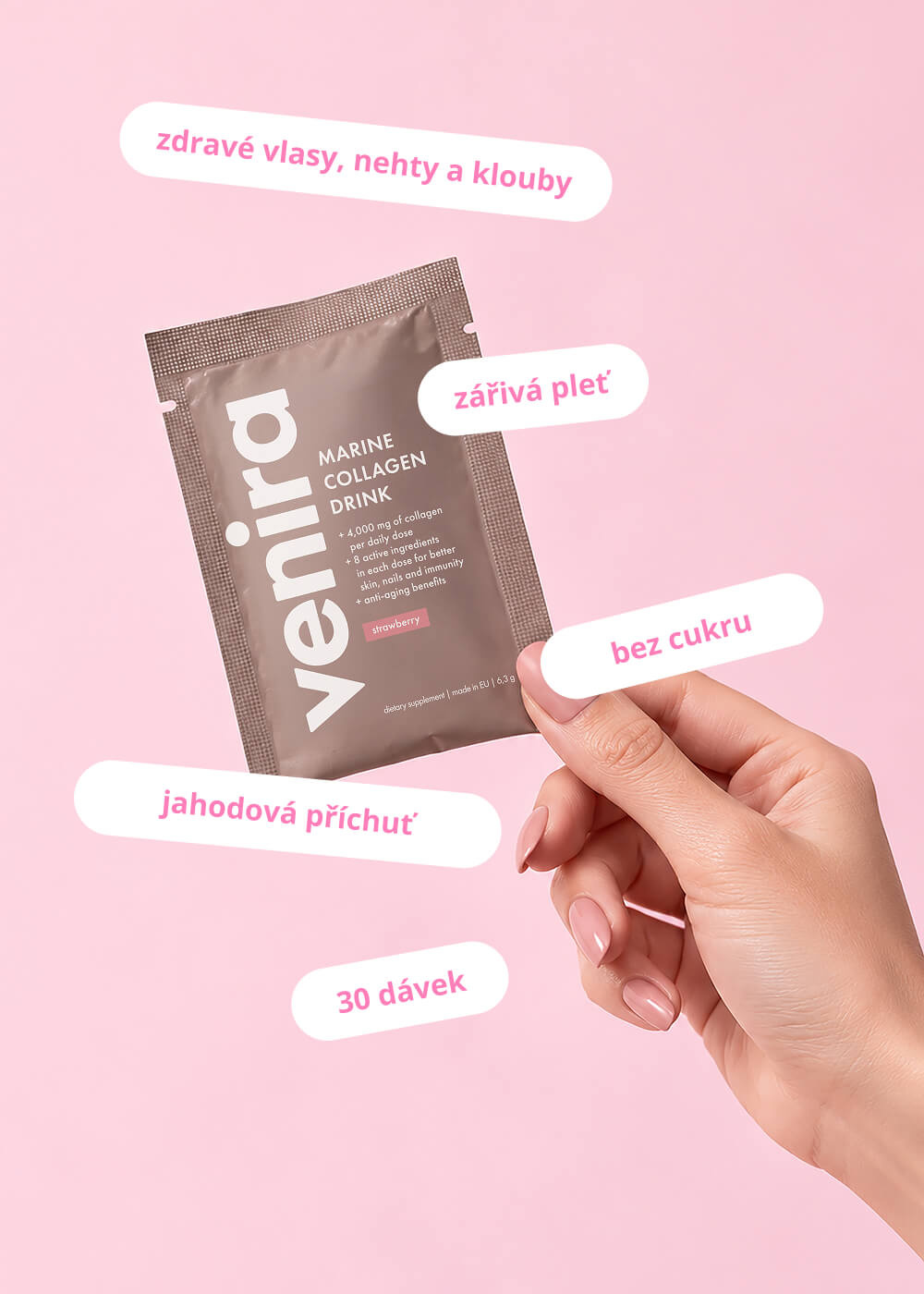 VENIRA kolagenový drink pro vlasy, nehty a pleť
