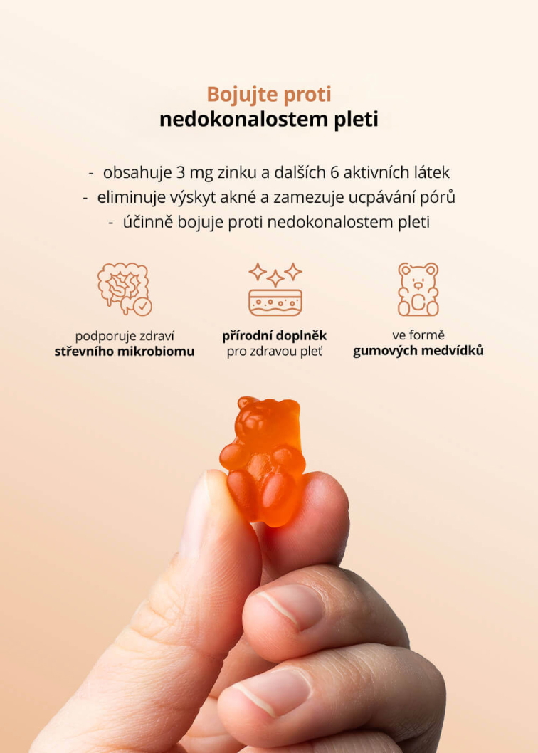 VENIRA medvídci pro péči o problematickou pleť, pro jasnou a čistou pleť