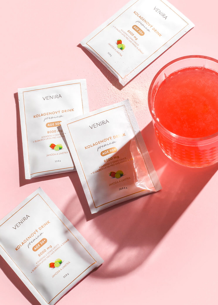 VENIRA PREMIUM kolagenový drink pro vlasy, nehty a pleť, age 50+