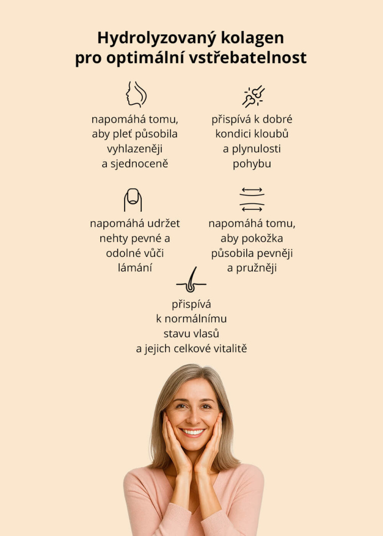 VENIRA PREMIUM kolagenový drink pro vlasy, nehty a pleť, age 50+ - vzorek