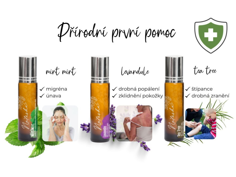 Aroma roll-ony "První pomoc z přírody" - sada