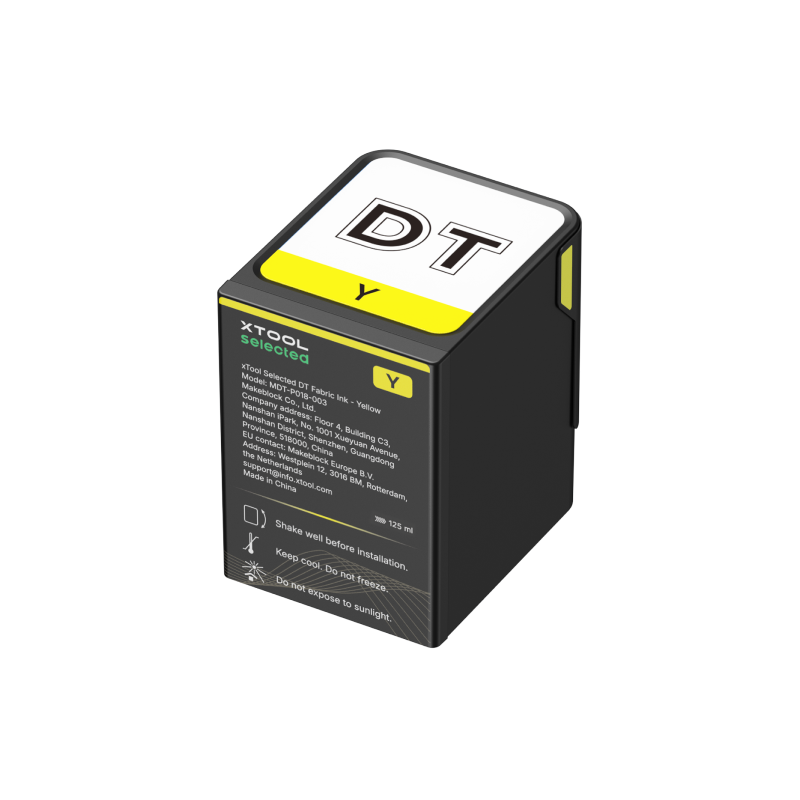 xTool Selected DT Fabric Ink Yellow 125 ml - xTool O1 Omni Printer