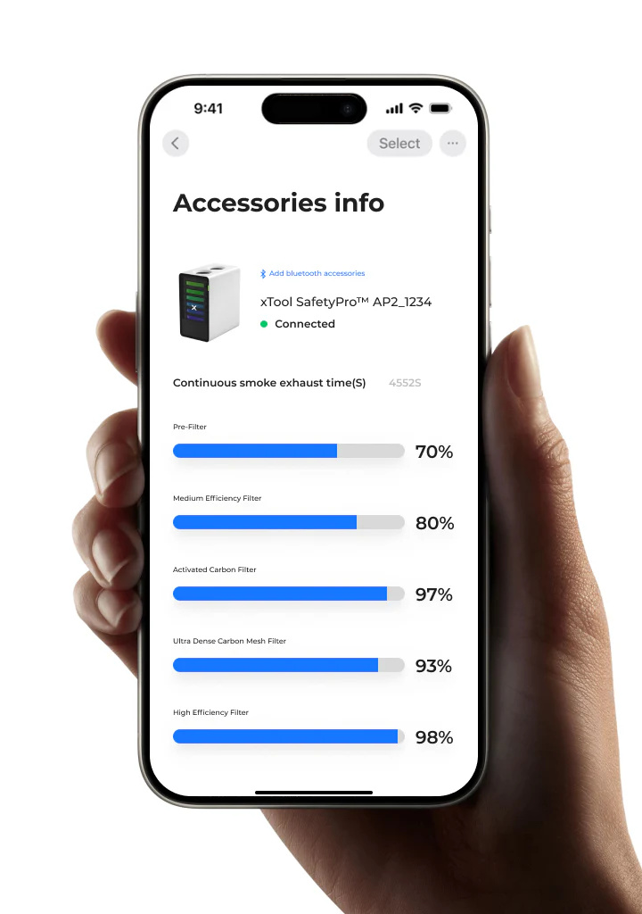 Čistička vzduchu Air Purifier xTool SafetyPro™ AP2 Max se systémem SuperCyclone