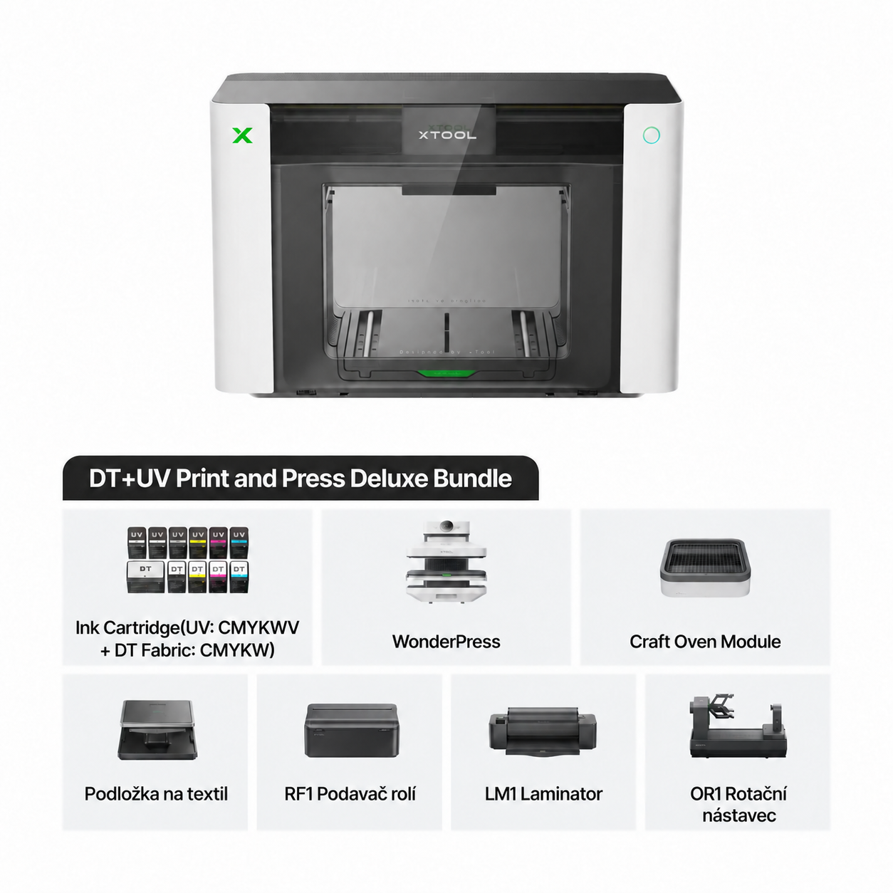 xTool O1 Omni Printer - DT + UV - Print and Press Deluxe Bundle