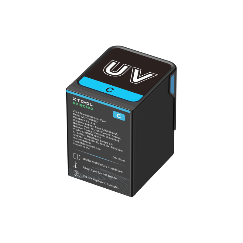 xTool Selected UV Ink Cyan 125ml - xTool O1 Omni Printer