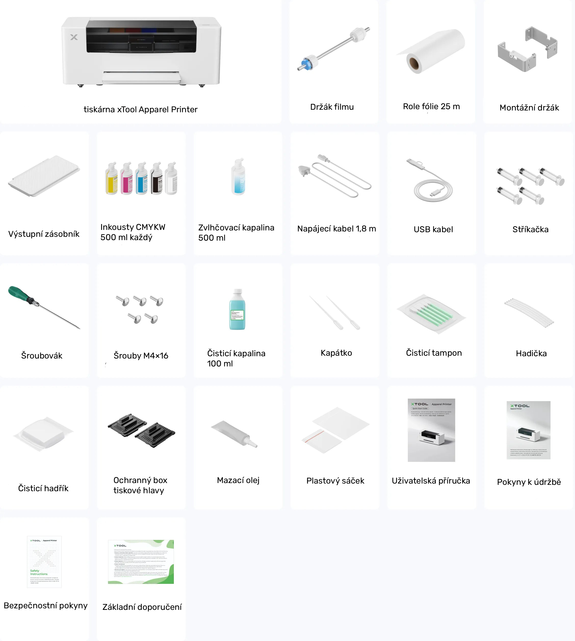 xTool Apparel Printer: Jednokliková DTF tiskárna