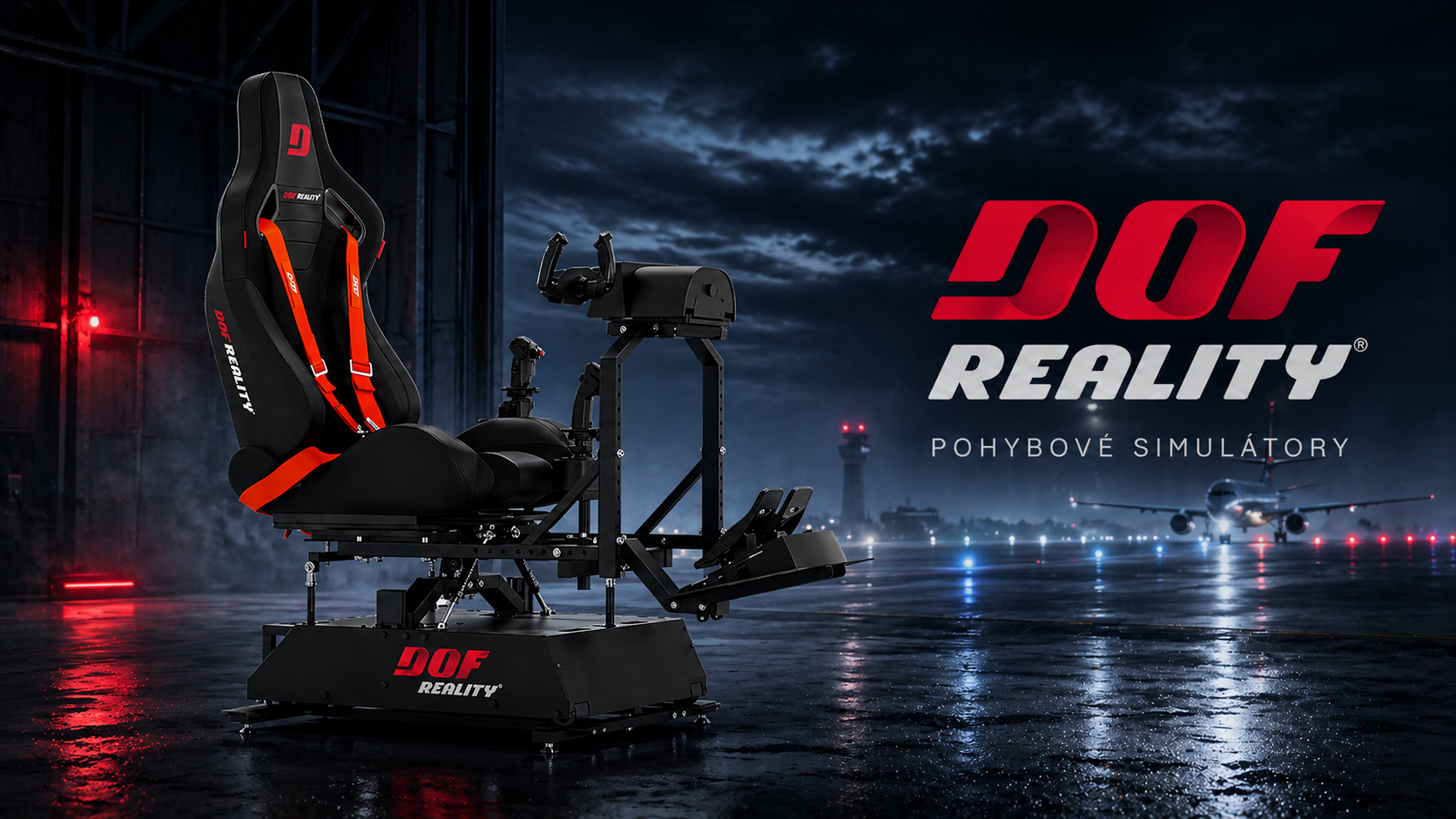 DOF Reality PRO P4 4-axis Profesionální letecký simulátor (4 osy) - KOMPLETNÍ SADA