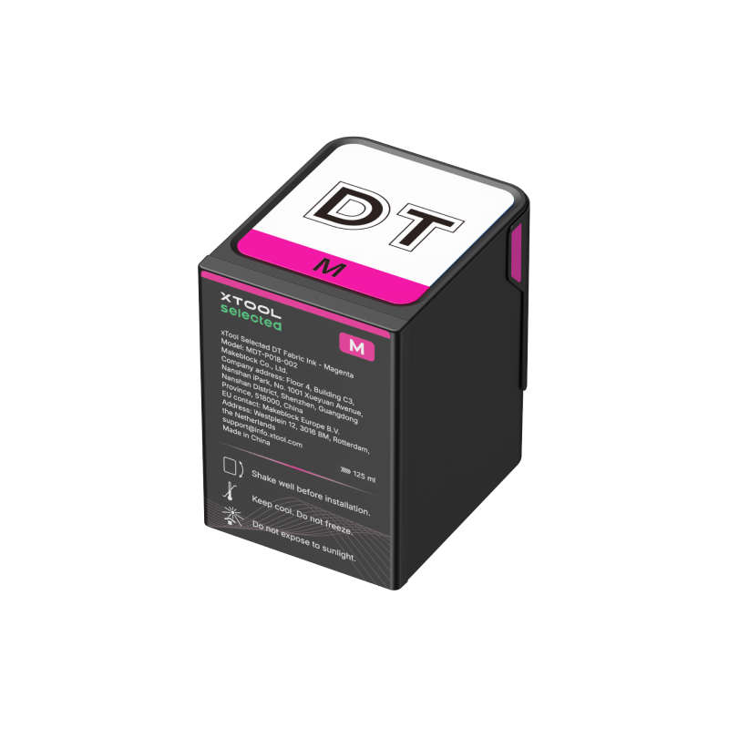 xTool Selected DT Fabric Ink Magenta 125 ml - xTool O1 Omni Printer