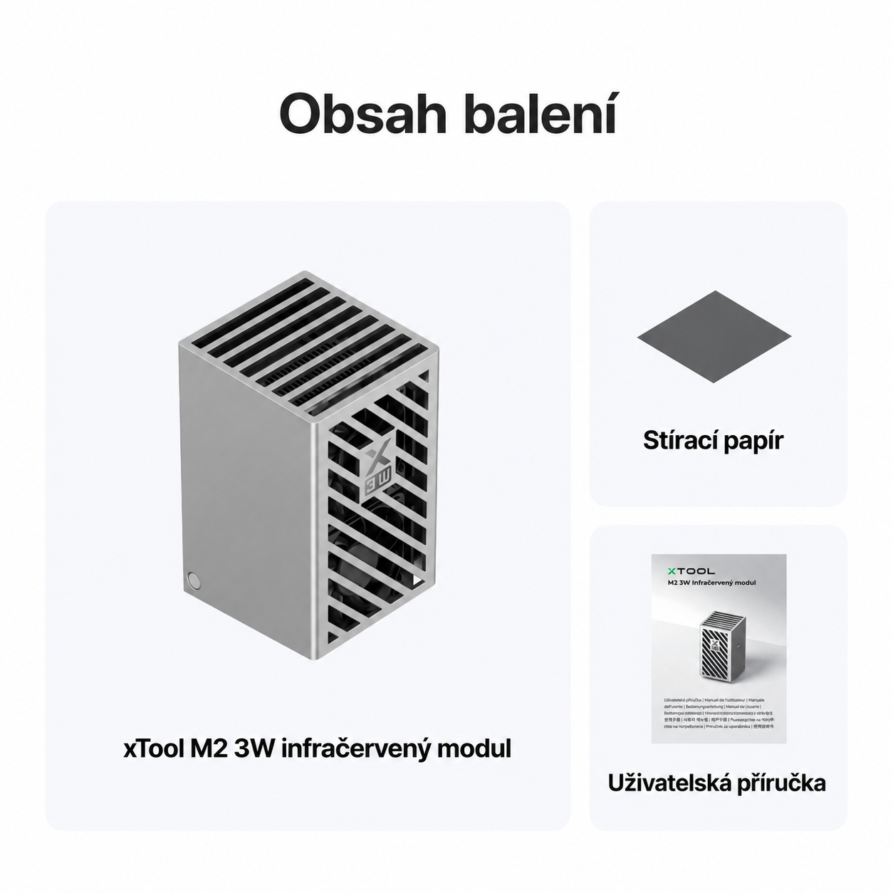 xTool M2 3W - infračervený laserový modul