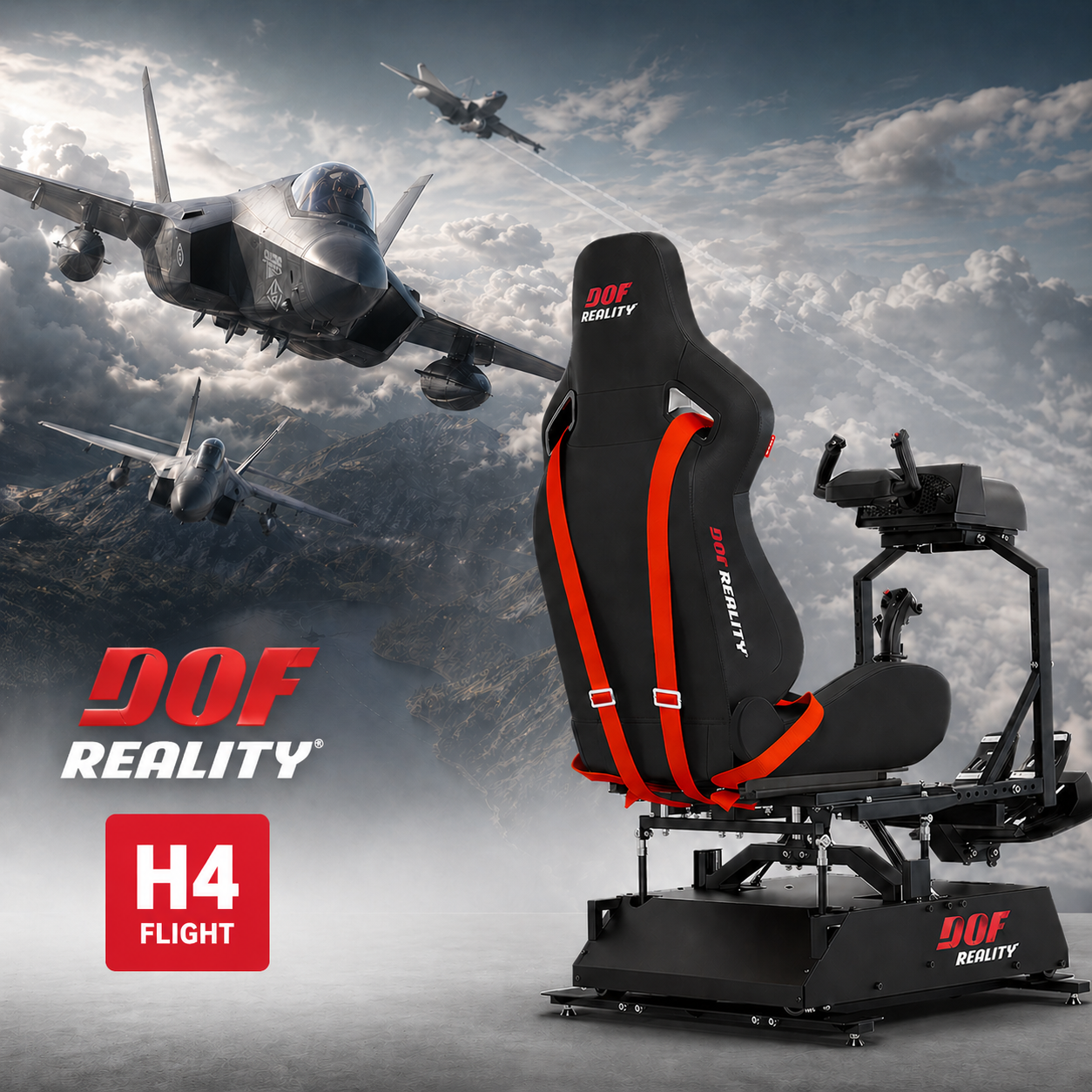DOF Reality HERO H4-axis Letecký pohybový simulátor (4 osy) - KOMPLETNÍ SADA