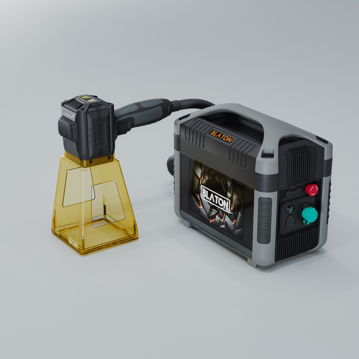 BLATON Portable 50W – přenosný ruční vláknový laser s baterií