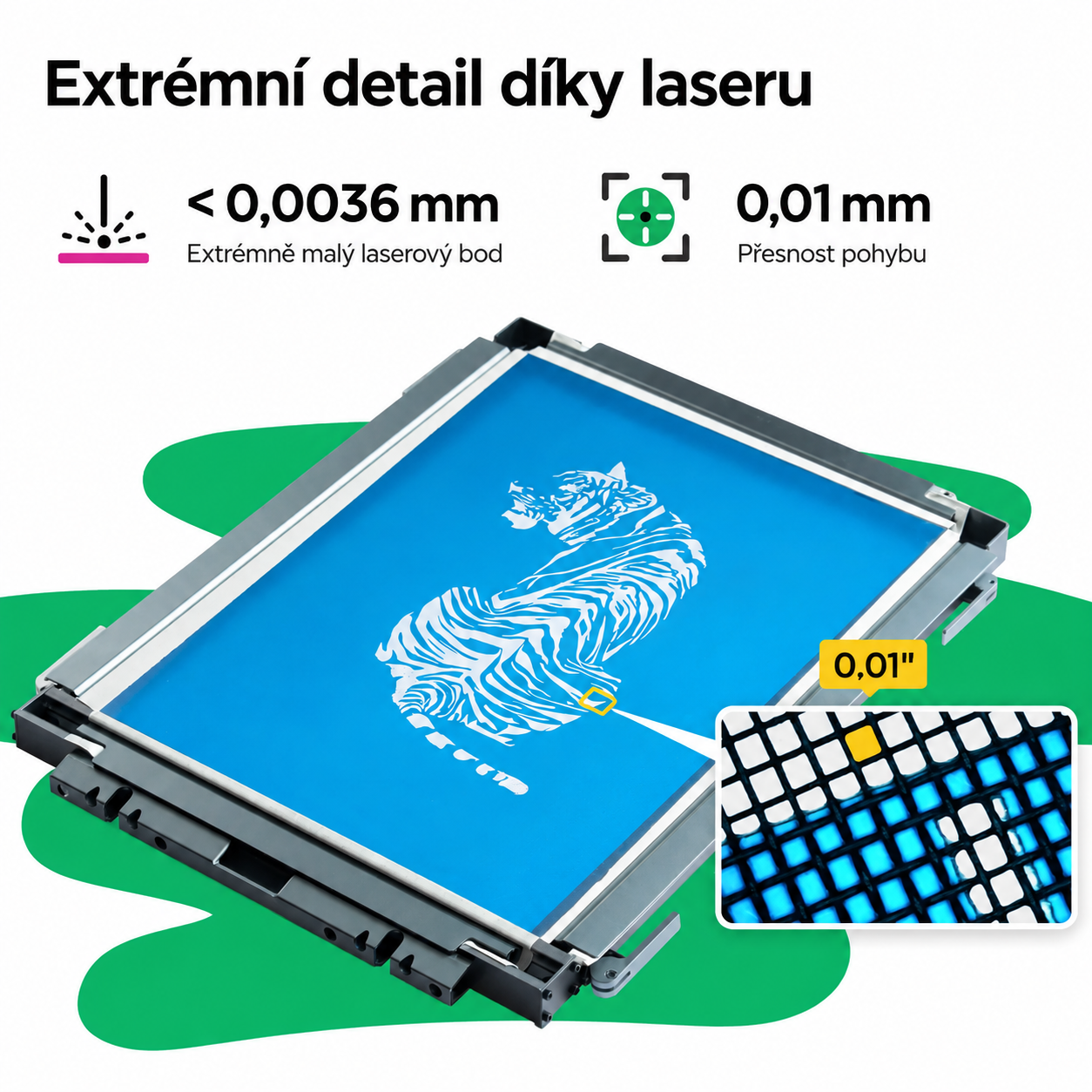 xTool 100 Jemná síťovina s povrchovou úpravou 228mm x 304mm 4ks/balení